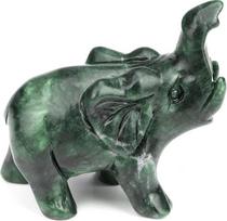gemshan Dramblys Statulos - Nefrito statulos Gyvūnų figūros Mažos dirbtinės gyvūnų kišeninės figūros namų biuro apdailai