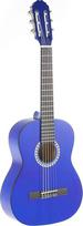 GEWA Basic klasikinė gitara, bosmedžio korpusas, Pakka medžio grifas, chromuota mechanika, 1/2 mėlynos spalvos
