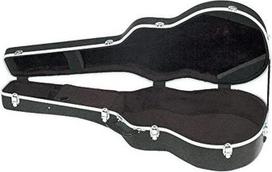 GEWA gitaros dėklas ABS korpuso dėklas vakarietiškam 6 stygų gitarų dėklui, juodas