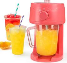 Giles & Posner Funfair Slushie Maker - 1,1 litro talpos kavos aparatas, Edelstahlklinge, 3 Eisrasiermodi, fein, flauschig oder grob, Eiskaffee, Cocktails, Slushies, Rot, 30 W