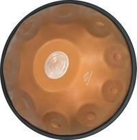 GLADFRESIT Master Series Handpan Purple 440Hz 20" 9 tonų d-moll mušamieji su kuprine, stovu, kursu, valymo šluoste, derinimo plaktuku ir virvės kraštu (Master Series Gold)
