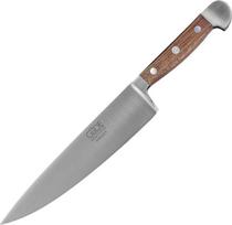GÜDE Solingen - Virtuvinis peilis, kaltinis, 21 cm, riešutmedis, "Alpha Walnut", virtuvinis peilis, dvigubas pjaustymas, rankų darbo, Vokietija
