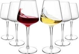 HAHASHOW Nedūžtančių vyno taurių rinkinys, Tritano vyno taurės iš plastiko, nedūžtančios balto vyno taurės, 445 ml plastikinės raudono vyno taurės, 6 vnt.