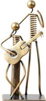 HAUCOZE Gitaristas Skulptūra Figūra Muzika Dekoras Šiuolaikinė statula Menas Gyvenamasis kambarys Dovana Namų apdaila Stalas Biuras Metalas 28 cm