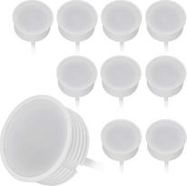 HCFEI 10x Ultra Flaches 230V 5W GU10 MR16 LED Modul Dimmbar 50mm Reflektordurchmesser, Warmweiß 3000K, Keramik Gehäuse, 120 Grad Abstrahlung Passend für Einbaustrahler
