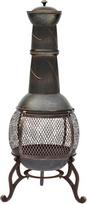 Home Discount® Plieninė chimena Lauko sodo terasos šildytuvas Grilis Chimnea Chimenea, juoda ir senovinė auksinė, didelė
