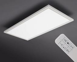IMPTS LED panelinė lubų lempa, reguliuojama, 30 x 60 cm itin plokščios lubų panelinės lempos, lubų šviestuvas su nuotolinio valdymo pulteliu, reguliuojama spalvos temperatūra, reguliuojama 3000 K - 6500 K 25 W 2600 liumenų šviesa