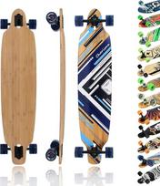 Įvairaus dizaino MAXOfit longboardas su aukštos kokybės klevo / bambuko lentomis pradedantiesiems ir pažengusiems žaidėjams