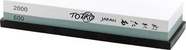 Japoniškas galandinimo akmuo, jo medžiaga 3 kartus patvaresnė profesionaliems peiliams galąsti, 600/2000 grūdėtumo - TOTIKO Japan Knives