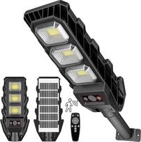 JESLED LED saulės žibintai lauke, 60 W saulės kelio apšvietimas su judesio jutikliu, 144 labai ryškios LED lempos, IP65 vandeniui, tinka keliams, kiemams, garažams, sodams