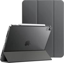JETech dėklas "iPad Air" 13 colių M4/M3/M2 (2026/2025/2024), plonas stovas, kieta nugarėlė, išmanusis dangtelis su automatinio budėjimo/užmigimo funkcija (kosminė pilka)