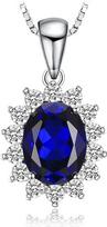 JewelryPalace Princess Diana Kate Middleton Gemstone Ametistas Citrinas Granatas Peridotas Topazas Safyras Rubinas Smaragdas Grandinėlės Pakabukas Sidabras 925 925 45 cm karoliai Moterų karoliai Moterų papuošalai Rožinis auksas