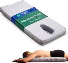Kaklo nugaros juosmens masažo čiužinys su ergonomiška veido anga, patogus padėčiai ištiestoje padėtyje, kietos putos, skalbiamas užvalkalas masažams namuose (90 x 40 x 8 cm)
