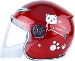 KENANLAN Vaikų motociklininko šalmas Vaikų motociklininko šalmas Vaikų dviratininko šalmas Ergonomiškas šiltas vėjo nepraleidžiantis vaikų motociklininko šalmas žiemai (raudonas)