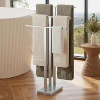 KES BTH217S3-2 Rankšluosčių bėgis Standing Bath Towel Holder 3 Bars Towel Stand Freestanding Marble Nerūdijančio plieno SUS304 Rankšluosčių stovas Brushed
