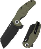 Kizer C01C XL Sheepdog kišeninis peilis, 9,9 cm D2 Sheepdog Blade EDC sulankstomas peilis su žalia G10 rankena, užraktu Liner Lock, Flipper ir kišeniniu spaustuku, kempingo išgyvenimo peilis vyrams ir moterims, V5488M1