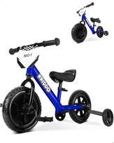 KRIDDO 2-in-1 triratukas ir vaikiškas balansinis dviratukas mažyliams nuo 2 metų, nuimami pedalai ir sulankstomi stabilizatoriai, "pasidaryk pats" ženklas, vairavimo pramoga vaikams nuo 18 mėnesių iki 3 metų
