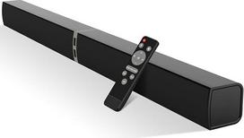 KY2020D 2.0 kanalų garso juosta televizoriui, 32 colių skiriamoji 2-in-1 garso juosta TV įrenginiams su 3 ekvalaizerio režimais ir 3D erdviniu garsu, TV garsiakalbių garso juostos "Bluetooth 5.3", ARC/Optical/AUX