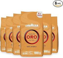 Lavazza Coffee Qualita Oro, kavos pupelių, pupelių kava, 6 vnt., 6 x 1000 g
