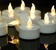LED arbatos žvakės, nedegios žvakės, 100 vnt., tikroviška liepsna, ryški mirksinti arbatos šviesa, patvarios LED arbatos žvakės dekoracijoms, vestuvėms, festivaliams, vakarėliams, pagrindinėms dekoracijoms (šiltai balta)
