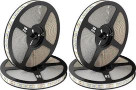 LED juosta 5 m šiltos baltos spalvos, lipni, užtemdoma, galima trumpinti - WW LED juosta šiltos baltos spalvos 24 V - LED juosta be kabelio, be transformatoriaus - LED juostos televizoriui, virtuvei (2 vnt.)
