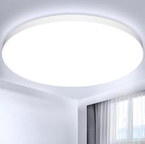 LED lubų šviestuvas plokščias lubų šviestuvas 37 cm skersmuo 36 W, 6500 K, LED lemputės 3698 LM, IP44 vandeniui atsparus apvalus svetainės kambario šviestuvas lubų miegamasis modernus paprastas itin plonas vonios kambariui/gyvenamajam kambariui/balkonui/b