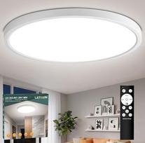 LED lubų šviestuvas su judesio jutikliu 28 W 2800 LM, IP54 30 cm lubų šviestuvas su judesio jutikliu, 3000 K / 4000 K / 6000 K reguliuojamas apšvietimas su nuotolinio valdymo pulteliu, prieškambario šviestuvas, skirtas garažo laiptams