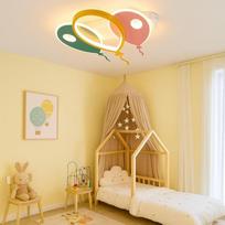 LED lubų šviestuvas vaikų kambariui "Balionų dizainas" - reguliuojamas lubų apšvietimas su nuotolinio valdymo pulteliu, 2800lm, 28W, spalvinė temperatūra 3000-6500K, naktinė šviesa, laikmatis, atminties funkcija