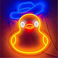 LED neoninis ženklas - maitinimas per USB kabelį LED sieninė dekoravimo šviesa Reklaminė sieninė šviesa Vaikų kambario ir kambario apdaila Paauglių ančių lempa Dimmable Neon Light Mood Light