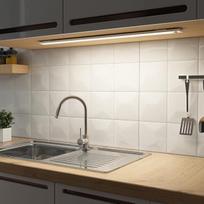 LED šviesos diodų reguliuojamas apšvietimas 60 cm virtuvės lempa 4500 mAh įkraunamas spintelės apšvietimas su judesio jutikliu 3 šviesos šiluma 2700 K - 6500 K magnetinė šviesos juosta virtuvės spintelės spinta vonios kambarys