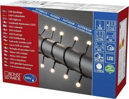 LED žibintai, lauko, plastikiniai, šiltai balti, 160 LED diodų