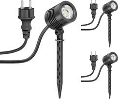 ledscom.de LED sodo prožektorius su įžeminimo smaigaliu, skirtas naudoti lauke, IP65, 4 W, 210 lm, 30°