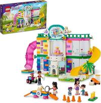 LEGO 41718 Friends Tiertagesstätte, Heartlake City Spielset mit Tier-Figuren inklusive Hund und Hase sowie 3 Mini-Puppen, Spielzeug für Mädchen und Jungen ab 7 Jahre