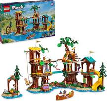 LEGO Friends medžio namelis nuotykių stovykloje, žaidimų rinkinys mergaitėms ir berniukams nuo 8 metų su 5 figūrėlėmis ir 5 gyvūnais, dovanų idėja kūrybiniams žaidimams, sportinis žaislas, lėlių namelis 42631