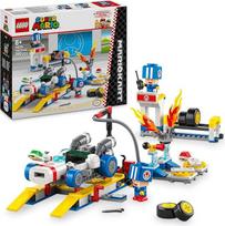 LEGO Super Mario: Rupūžės garažo rinkinys, "Nintendo" mechaninis žaislas su 2 mėlynojo Rupūžės personažo figūrėlėmis savarankiškam žaidimui, gimtadienio dovana berniukams, mergaitėms ir žaidėjams nuo 8 metų 72035