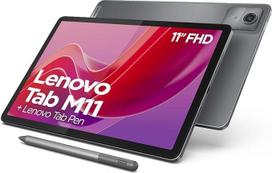 Lenovo Tab M11 planšetinis kompiuteris | 11 colių WUXGA jutiklinis ekranas | MediaTek G88 | 4GB RAM | 128GB eMMC 5.1 | Android 14 | Pilka | Pridedamas rašiklis