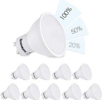 linovum fourSTEP GU10 LED lemputė, 5 W, neutralios baltos spalvos, reguliuojama be reguliatoriaus su bet kokiu šviesos jungikliu 4 žingsniais, 10 vnt.