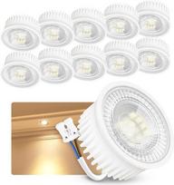 linovum LED modulis 230 V šiltai balta 3000 K itin plokščias GU10 ir MR16 pakeitimas 23 mm aukščio LED lemputės skersmuo 50 mm 2 W taškinė šviesa