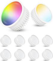linovum Smart LED lemputės modulis plokščias suderinamas su "Alexa" ir "Google", valdomas per programėlę - reguliuojamas RGB ir baltos spalvos tonai 2700-7300K WiFi 4W