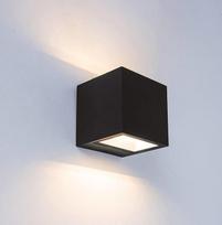 LUTEC lauko LED modernus sieninis šviestuvas, aliuminio nerūdijantis lauko sieninis šviestuvas, 850LM 3000K šiltai baltos spalvos lauko sieninis žibintas, atsparus vandeniui, skirtas lauko durims, kiemui, sodui, miegamajam
