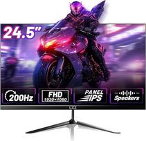 LXZ 24,5 colių žaidimų monitorius 200 Hz, FHD 1920 x 1080 PC ekranas, IPS skydelis, 1 ms, integruotas garsiakalbis, DP/HDMI, Eye Care, suderinamas su sieniniu laikikliu