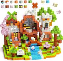 Magnetiniai konstruktoriai Plus 150 detalių, 2,5 cm/dalis, magnetinių sensorinių kaladėlių pasaulis, suprojektuokite savo žaislą miško namelio stiliumi, Montessori žaislas nuo 3 metų, dovana vaikams