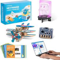 Makeblock NextMaker STEM žaislas (1-3 dėžutė), mokomasis kodavimo žaislų rinkinys, mokslinis rinkinys vaikams, skirtas programavimo mokymuisi elektronikos srityje, dovanų idėja vaikams nuo 8 metų