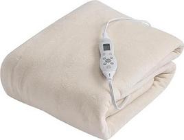 Master Massage Deluxe Fleece Massageliegenwärmer, ETL-zertifikuota, Heizkissen mit einstellbarer Heizung und Timer, Creme