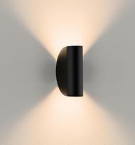 MATO LED sieninis vidaus ir lauko šviestuvas - 7 W, 3000 K šiltai balta, IP54, atsparus oro sąlygoms - lauko šviestuvas sienai į viršų ir į apačią - lauko sieniniai šviestuvai, lauko šviestuvas, juodas