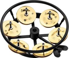 Meinl Percussion Professional Hihat THH1B-BK Tamburino aksesuaras būgnų lėkštėms 5 colių skersmens gumbuotas žalvaris juodas / auksinis