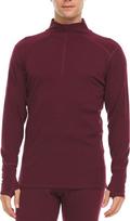 Minus33 Merino Wool Vyriškas vidutinio svorio megztinis su trumpu užtrauktuku Šiltas 100% Merino vilnos megztinis su trumpu užtrauktuku
