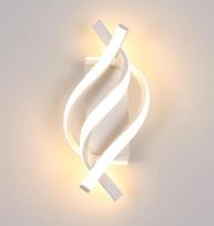 Modernus LED sieninis apšvietimas, 22 W, 2500 LM, skirtas miegamajam, šiltai baltas 3000 K, sieninis apšvietimas gyvenamajame kambaryje, koridoriuje, laiptinėje, baltas [E energinė klasė]