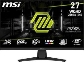 MSI MAG 274QF X24 27 colių WQHD žaidimų monitorius - greitas IPS skydelis 2560 x 1440 240 Hz 0,5 ms HDR Ready, "AMD FreeSync Premium", "AI Vision", HDMI 2.0b, DPort 1.4, lenta, pakreipiamas, suderinamas su VESA, juodas