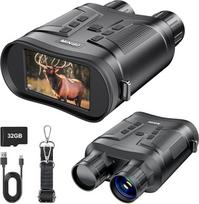 Naktinio matymo prietaisas, Dowesyeen skaitmeniniai naktinio matymo žiūronai, 3 colių 4K naktinio matymo prietaisai, 1080P žiūronai, 6000 mAh įkraunami infraraudonųjų spindulių žiūronai, skirti medžioklei, gyvūnų stebėjimui, stovyklavimui